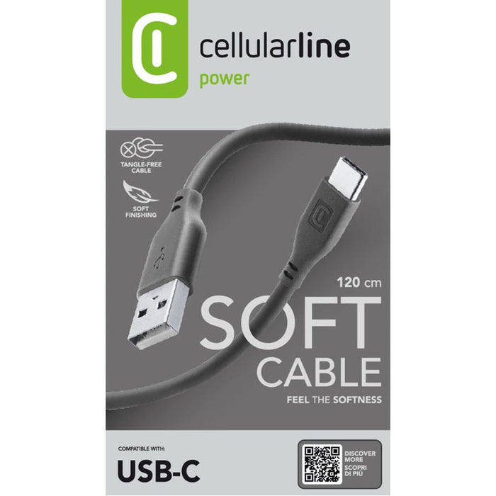 КАБЕЛ USB-A TO USB-C 1.2 m BLACK
