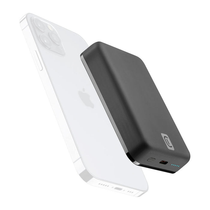 БЕЗЖИЧНА ВЪНШНА БАТЕРИЯ CELLULAR LINE ЗА АПАРАТИ С ТЕХНОЛОГИЯ MAGSAFE 10000 mAh