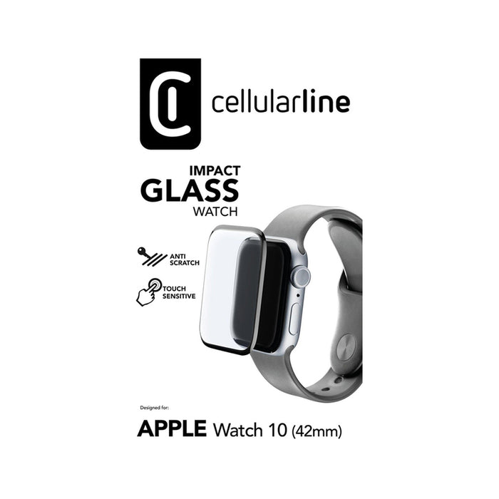 СТЪКЛО CELLULAR LINE IMPACT APPLE WATCH 10 42 mm