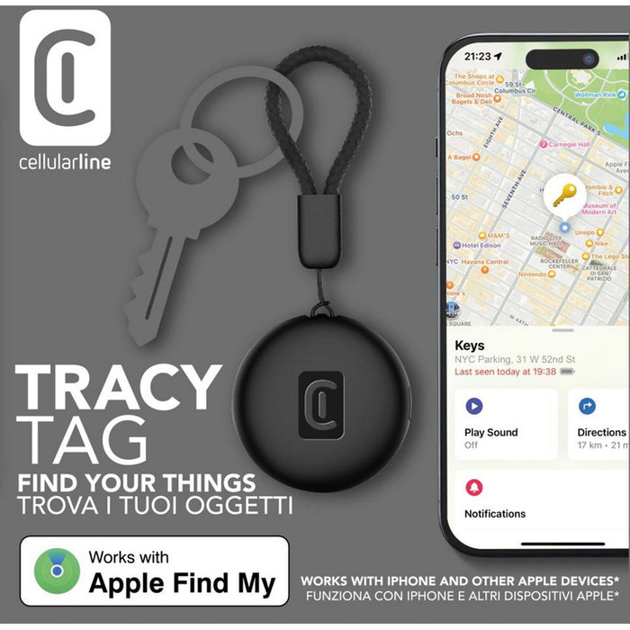 CELLULAR LINE TRACY TAG ЗА IOS BLACK