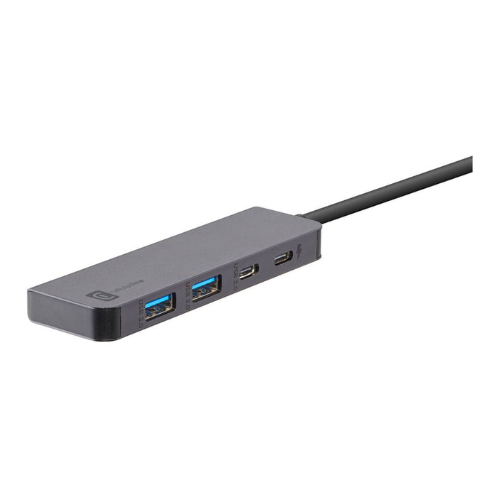 HUB STARTER USB-C 4 ПОРТА 100W СИВ