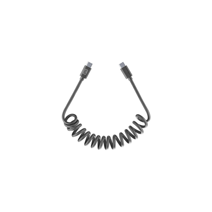КАБЕЛ SPIRAL USB-C TO USB-C 1.2 m BLACK