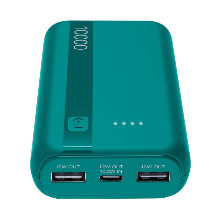 ВЪНШНА БАТЕРИЯ CELLULAR LINE ESSENCE ENTRY 10000 mAh GREEN