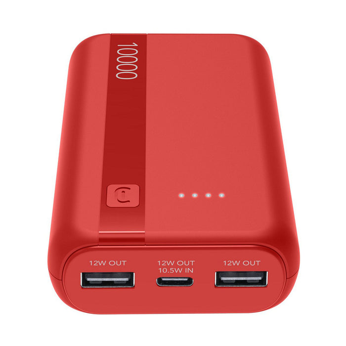 ВЪНШНА БАТЕРИЯ CELLULAR LINE ESSENCE ENTRY 10000 mAh RED
