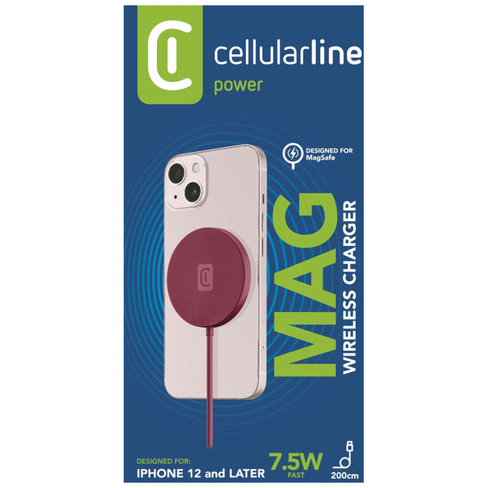 БЕЗЖИЧНО ЗАРЯДНО IPHONE MAG 7.5W RED