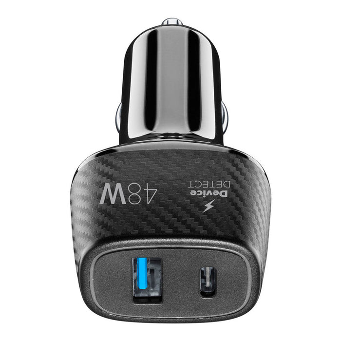 ЗАРЯДНО 12V USB USB-C 30W + 18W BLACK