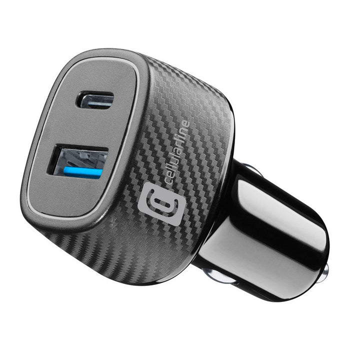 ЗАРЯДНО 12V USB USB-C 30W + 18W BLACK