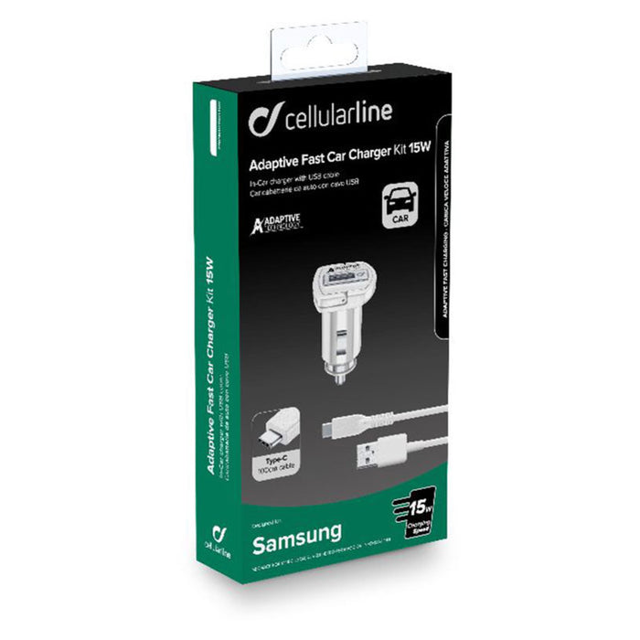 ЗАРЯДНО 12V 15W+TYPE-C КАБЕЛ SAMSUNG