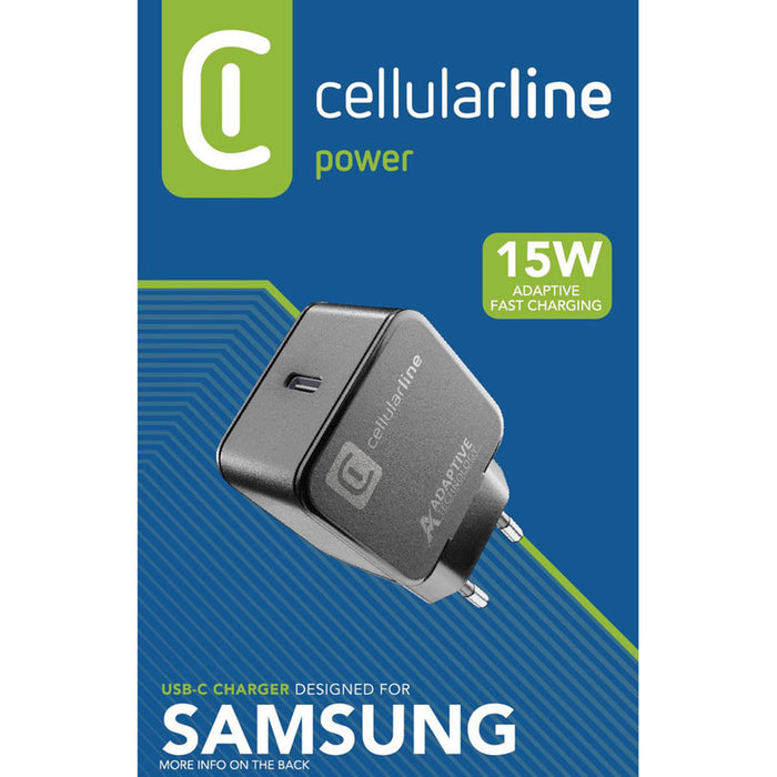 ЗАРЯДНО 220V 15W TYPE-C BLACK SAMSUNG