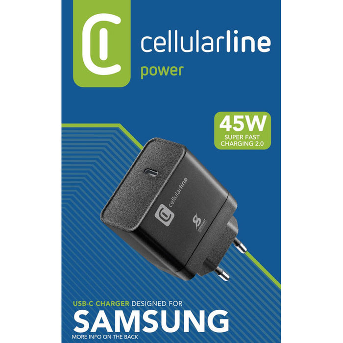 ЗАРЯДНО 220V 45W TYPE-C BLACK SAMSUNG
