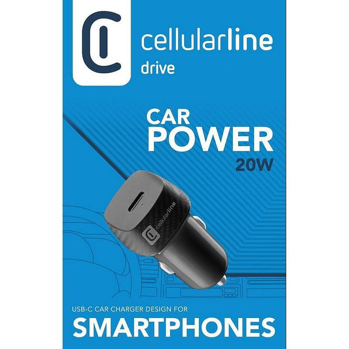 Зарядно устройство Cellularline 12V USB-C 20W CBRUSBCPD20WK