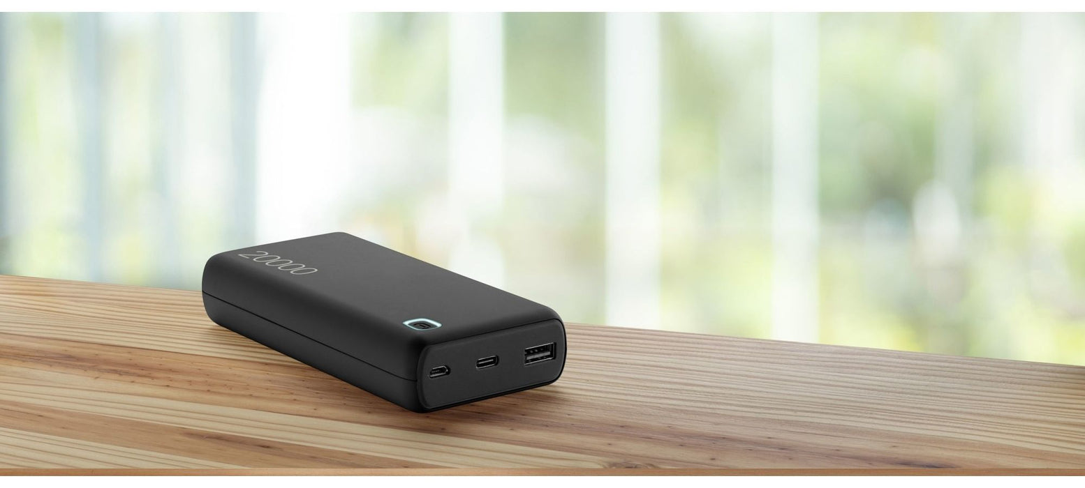 Портативна батерия Cellularline – Essence 2, 20000mAh, черна