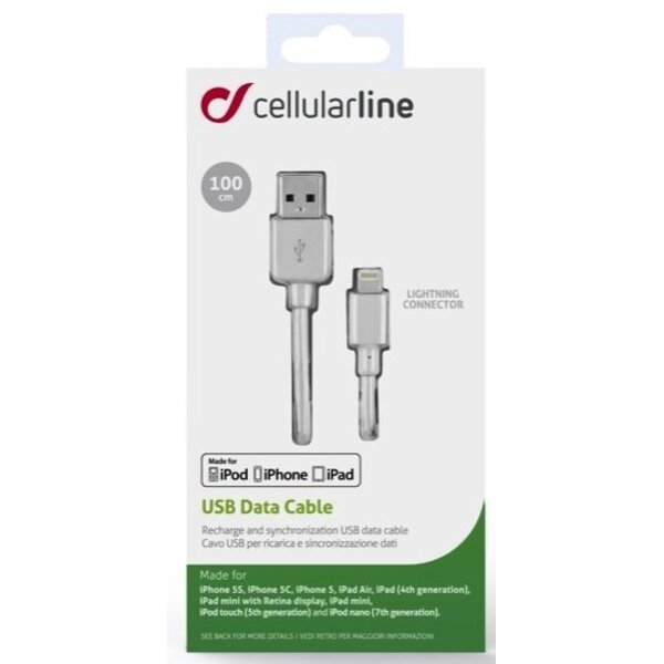 Кабел Cellularline USB - LIGHTNING IPHONE 5/6