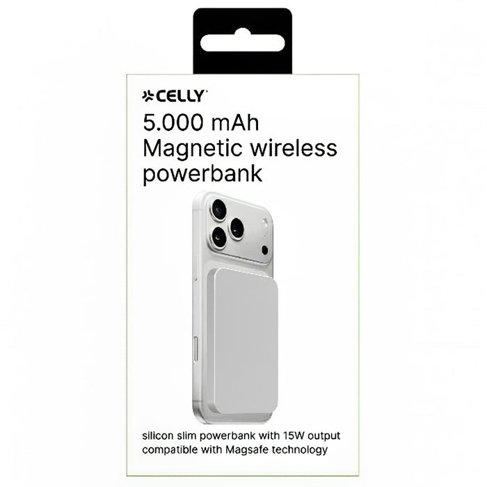 ВЪНШНА БАТЕРИЯ CELLY 5000 mAh MAG 15W Wireless