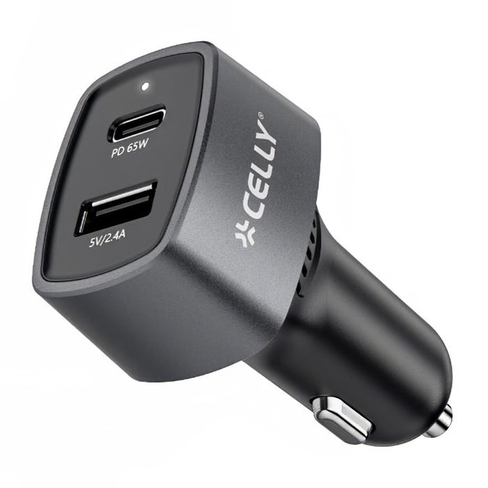 ЗАРЯДНО 12V CELLY 65W USB-A/USB-C