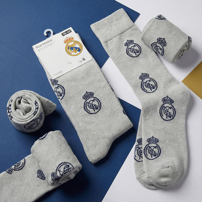 Чорапи Cerda Sports: Real Madrid - Logo (Gray), размер 38/45