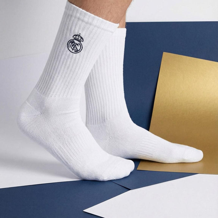 Комплект чорапи Cerda Sports: Real Madrid - Logo (White), размер 35/38