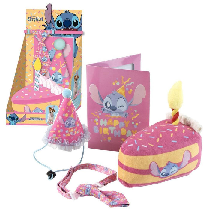 Комплект за домашен любимец Cerda Disney: Lilo & Stitch - Birthday Stitch