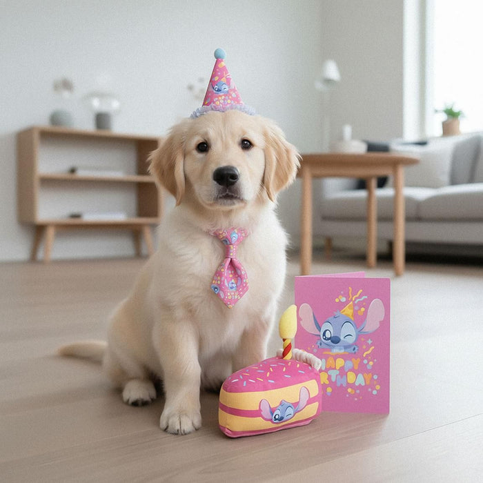 Комплект за домашен любимец Cerda Disney: Lilo & Stitch - Birthday Stitch