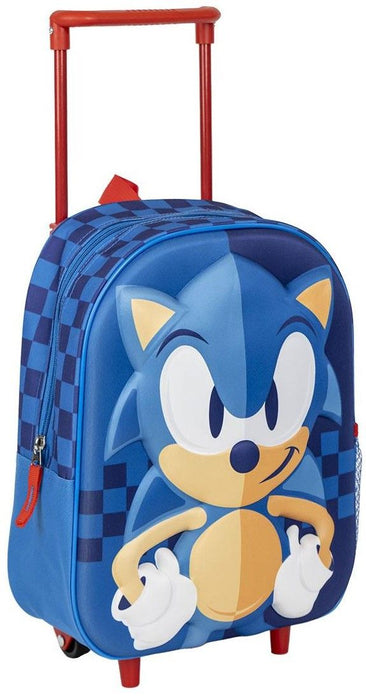 Раница за детска градина с колелца Cerda Sonic - 3D