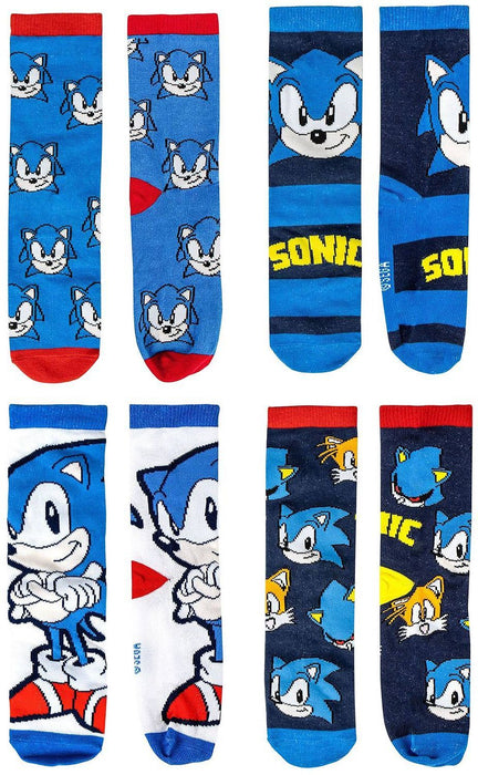 Kомплект чорапи Cerda Sonic - В кутия-касичка, размер 35/38
