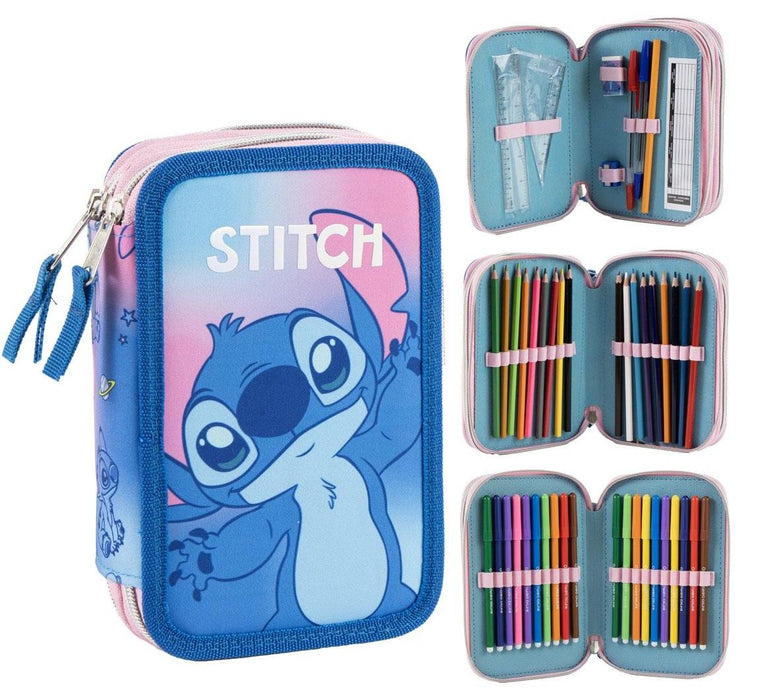Несесер с пособия Cerda Stitch - Син, 3 ципа