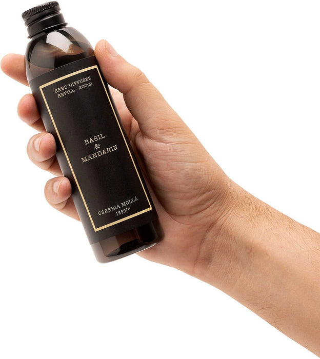 Пълнител за ароматизатор Cereria Molla - Basil & Mandarin, 200 ml