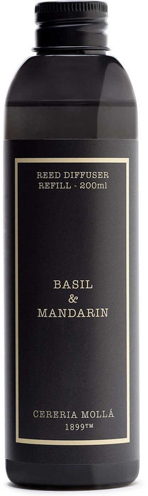 Пълнител за ароматизатор Cereria Molla - Basil & Mandarin, 200 ml