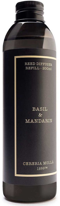 Пълнител за ароматизатор Cereria Molla - Basil & Mandarin, 200 ml