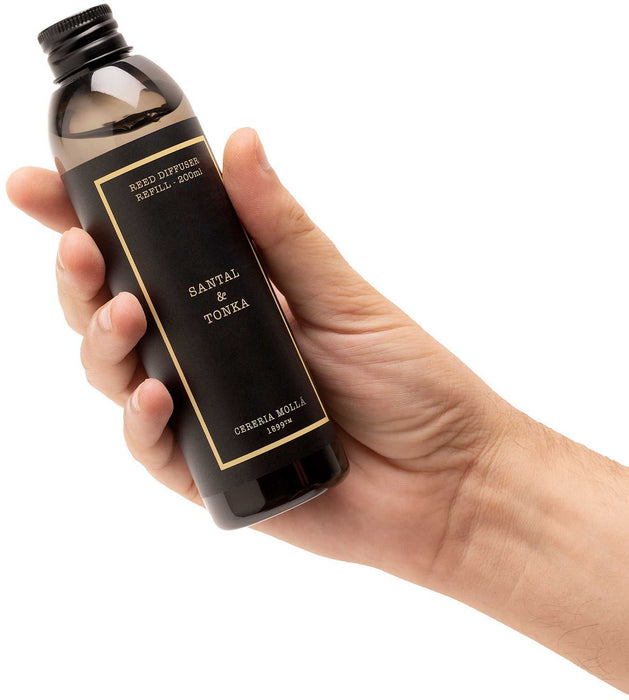 Пълнител за ароматизатор Cereria Molla - Santal & Tonka, 200 ml