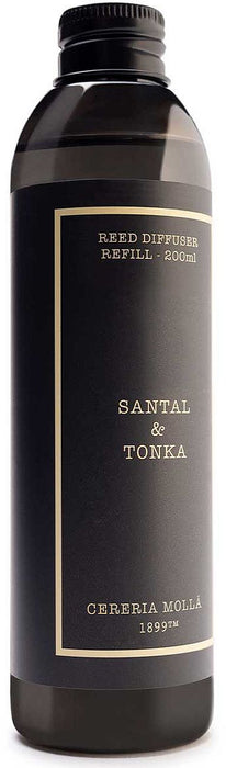 Пълнител за ароматизатор Cereria Molla - Santal & Tonka, 200 ml