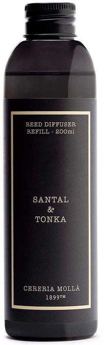 Пълнител за ароматизатор Cereria Molla - Santal & Tonka, 200 ml
