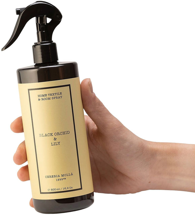Спрей за текстил Cereria Molla - Black Orchid & Lily, 500 ml
