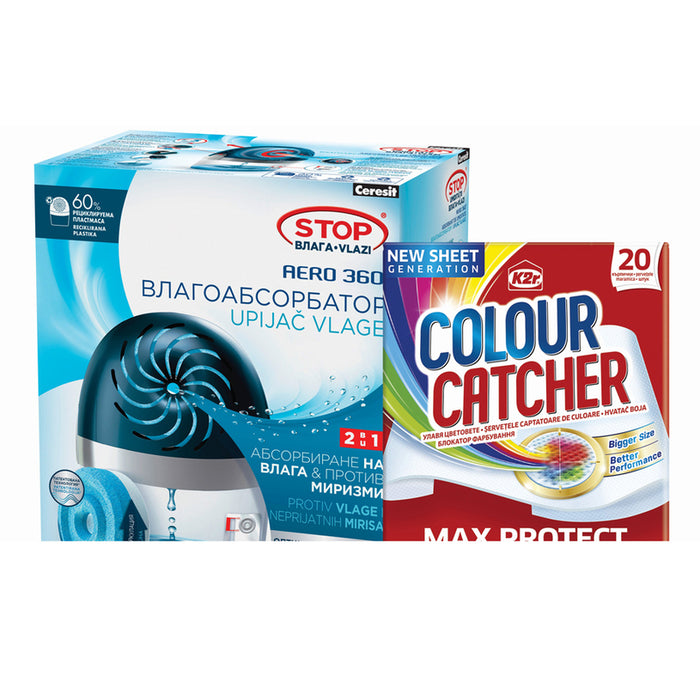 CERESIT AERO 450G + K2R COLOUR CATCHER