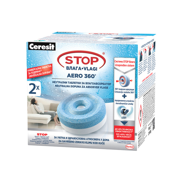 STOP ВЛАГА AERO СТАНДАРТНИ ТАБЛЕТКИ CERESIT STOP ВЛАГА 2 БР