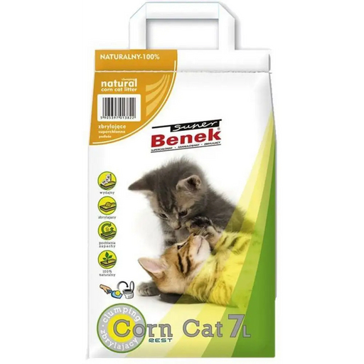 CERTECH Super Benek Corn Cat - постелка за котешка царевица