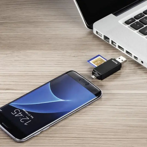 Четец за карти HAMA 181056 USB 2.0 SD/microSD черен