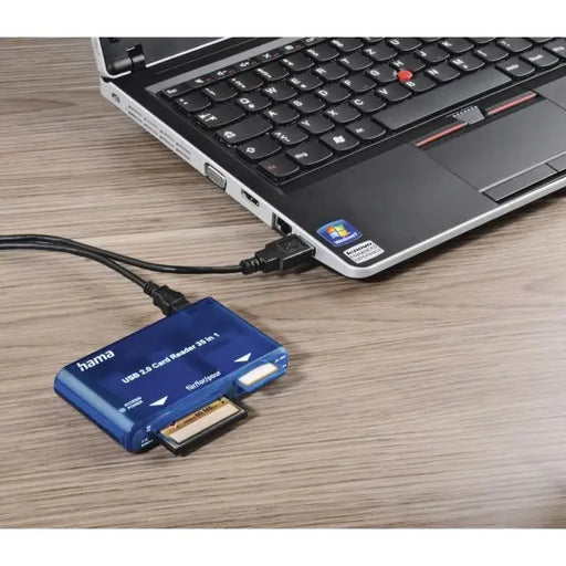 Четец за карти HAMA 35 in 1 USB 2.0 Син