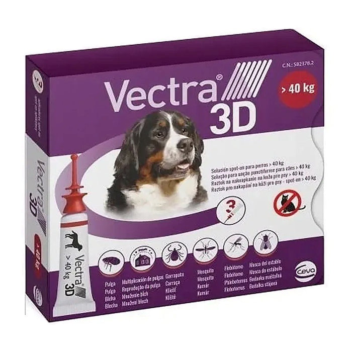 Ceva Vectra 3D за кучета над 40kg пипети 3бр