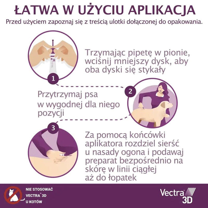 Ceva Vectra 3D за кучета над 40kg пипети 3бр