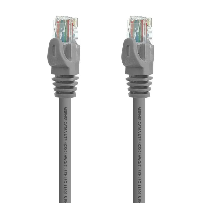 Твърд RJ45 кабел категория 6 UTP Aisens A145-0329 Сив 5 m