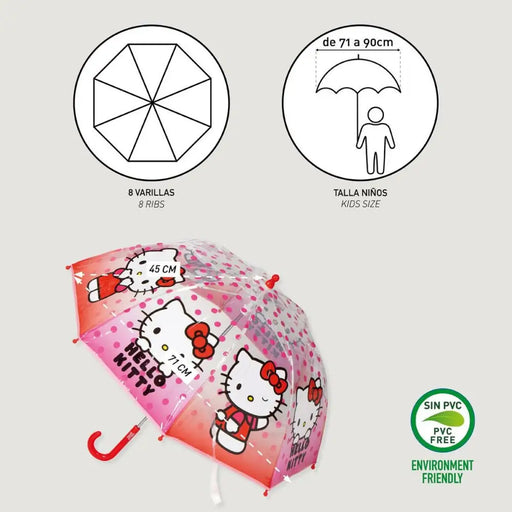 Чадър Hello Kitty Розов 45 cm Ø 45 cm