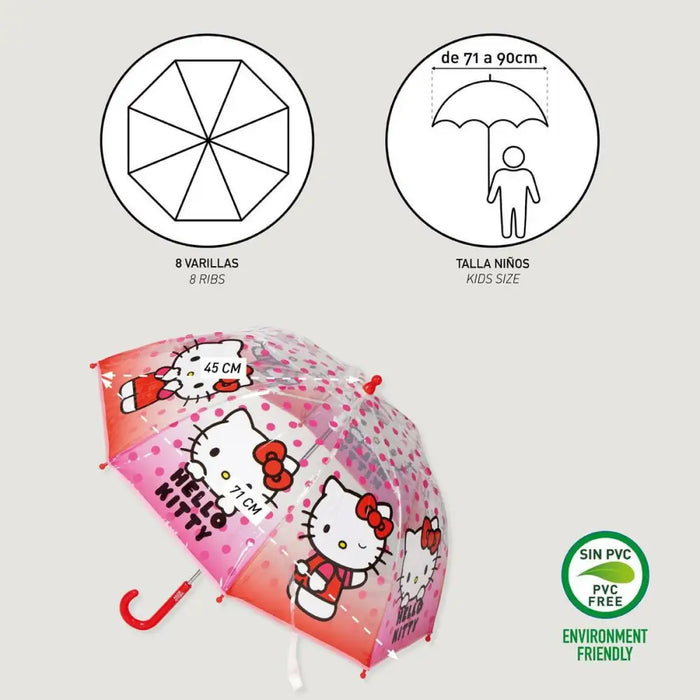 Чадър Hello Kitty Розов 45 cm Ø 45 cm