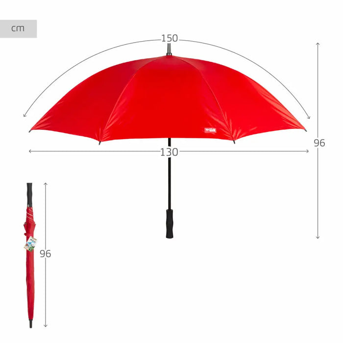 Чадър Aktive Червен Ø 150 cm 150 x 96 x 150 cm (6 броя)