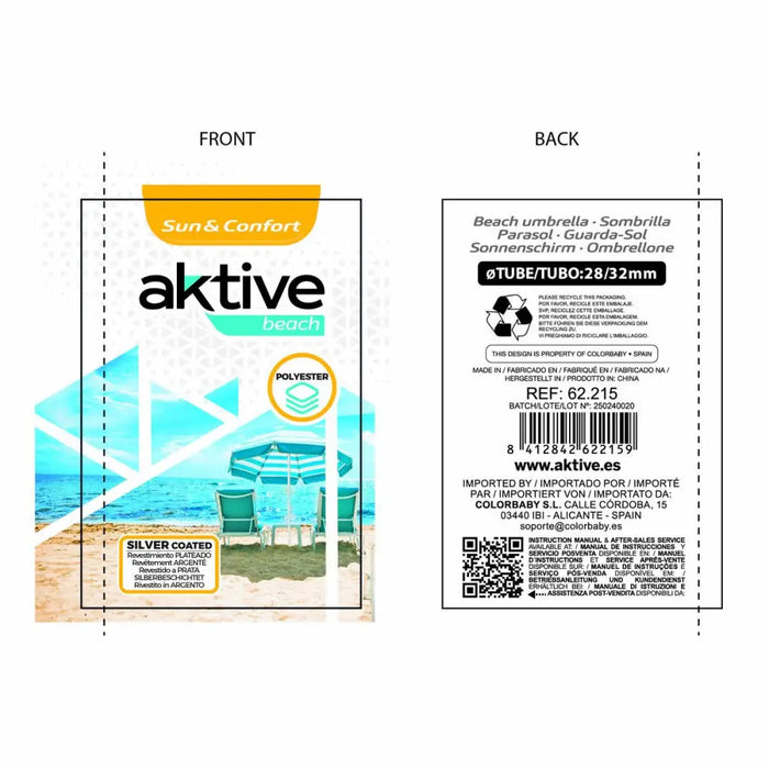 Чадър Aktive Син 200 x 205 x 200 cm (6 броя)