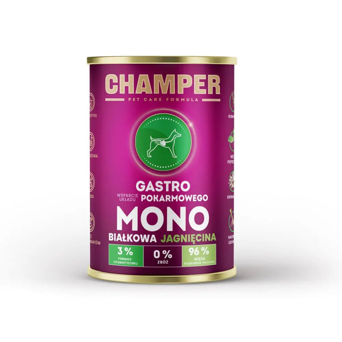 CHAMPER Gastro Lamb - мокра храна за кучета - 400