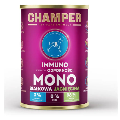 CHAMPER Immuno Lamb - мокра храна за кучета - 400