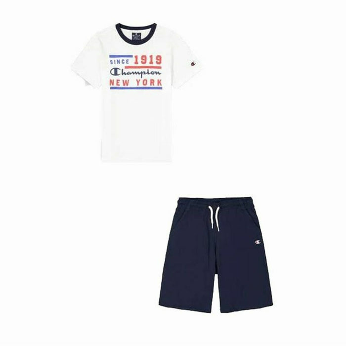 Спортен Комплект за Деца Champion Бял 2 Части