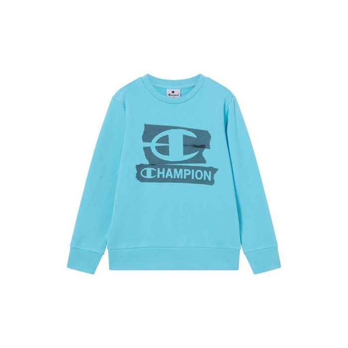 Детски суичър без качулка Champion Graphic Shop Син Вода