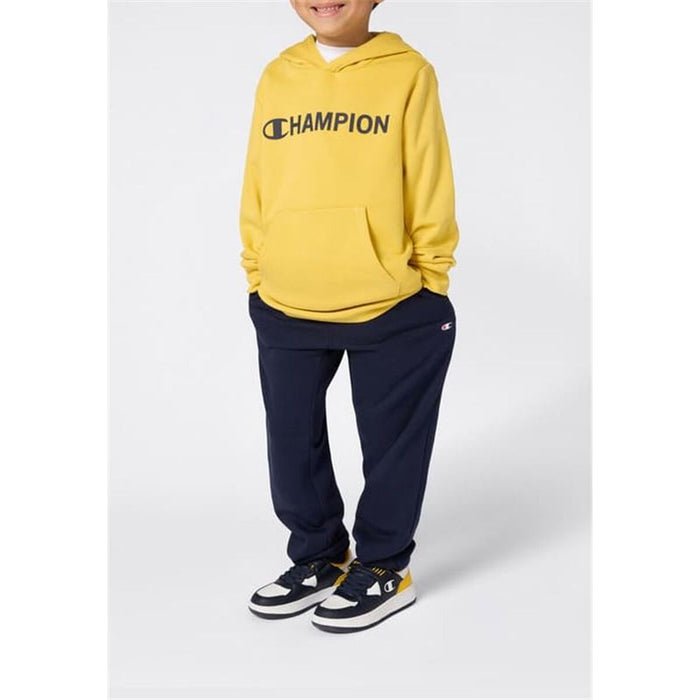 Детски суичър с качулка Champion Graphic Shop Жълт